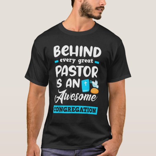 Hinter jeder großen Pastor steht ein Phantastische T-Shirt (Vorderseite)