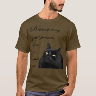 Hinter jeder großen Person steckt ein großes Katze T-Shirt