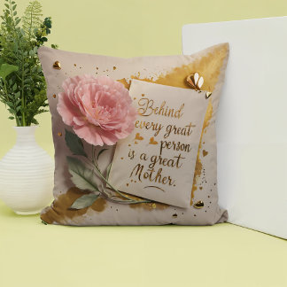 Hinter jeder großen Person steht ein großes Throw Kissen