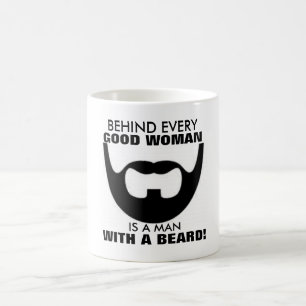 Hinter jeder guten Frau ist ein Mann mit einer Kaffeetasse