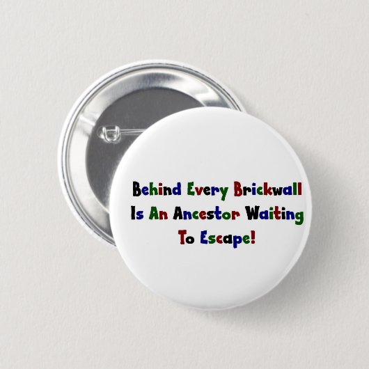 Hinter jeder Mauer... Button (Vorne & Hinten)
