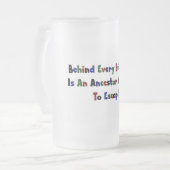 Hinter jeder Mauer... Mattglas Bierglas (Vorderseite Links)