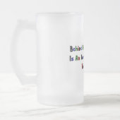 Hinter jeder Mauer... Mattglas Bierglas (Links)