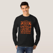 Hinter jeder Narbe Leukämie-Bewusstsein T-Shirt (Vorne ganz)