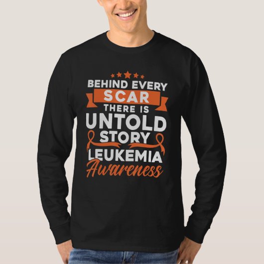 Hinter jeder Narbe Leukämie-Bewusstsein T-Shirt (Vorderseite)