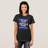 Hinter jeder Narbe Osteoporose-Bewusstsein T-Shirt (Vorne ganz)