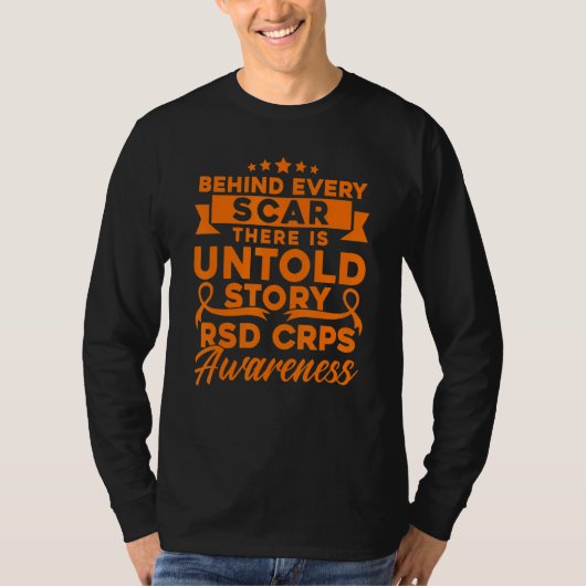 Hinter jeder Narbe RSD CRPS Bewusstsein T-Shirt (Vorderseite)