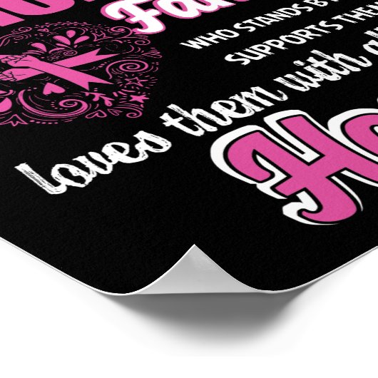 Hinter jeder Person mit Brustkrebs Poster (Ecke)