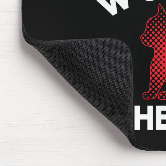 Hinter jeder starken Frau steht ihr Cat Mouse Pad Mousepad (Ecke)