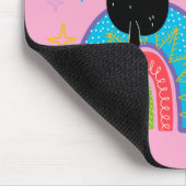Hinter jeder starken Frau steht ihre Katze Mousepad (Ecke)