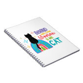 Hinter jeder starken Frau steht ihre Katze Notizblock (Rechte Seite)