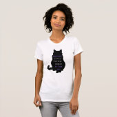 Hinter jeder starken Frau steht ihre Katze T-Shirt (Vorne ganz)