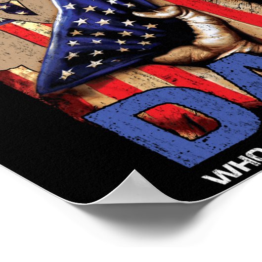 Hinter jeder Tochter steht ein Vater Poster (Ecke)