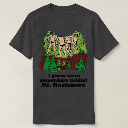 Hinter Mt Rushmore T-Shirt (Design vorne)