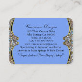 Hinter Reflexions-elegantem beruflichem Visitenkarte (Rückseite)