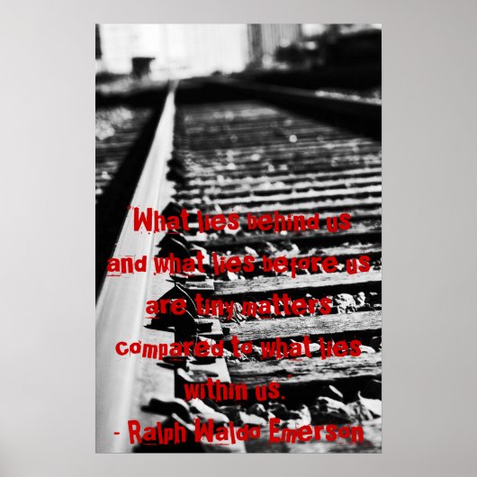 Hinter uns, vor uns, innerhalb von uns poster (Vorne)