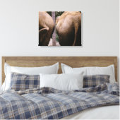 Hinteransicht asiatischer Elefanten Leinwanddruck (Insitu (Schlafzimmer))