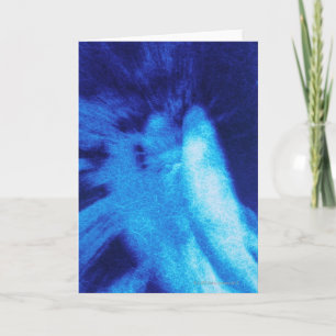 Hintere Ansicht der Engelsskulptur, Knisternende Karte