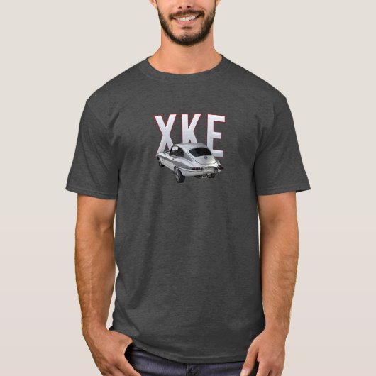 Hintere Ansicht Jaguars XKE T-Shirt (Vorderseite)