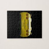 Hintere Ansicht von einer gelben Puzzle (Horizontal)