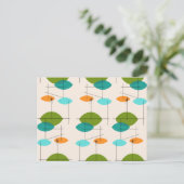 Hintere Atomare Mobilpatternkarte Postkarte (Stehend Vorderseite)