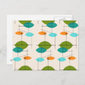 Hintere Atomare Mobilpatternkarte Postkarte (Vorne/Hinten)