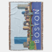 Hintere Bucht-Boston-Skyline-Computer-Illustration Decke (Vorderseite Vertikal)