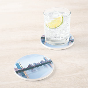 Hintere Bucht Bostons über Charles River Getränkeuntersetzer