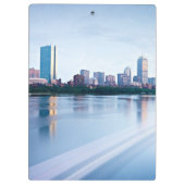 Hintere Bucht Bostons über Charles River Klemmbrett (Rückseite)