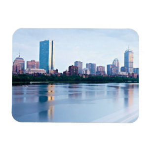 Hintere Bucht Bostons über Charles River Magnet