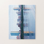 Hintere Bucht Bostons über Charles River Puzzle (Vertikal)