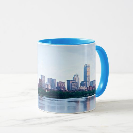 Hintere Bucht Bostons über Charles River Tasse (VorderseiteRechts)