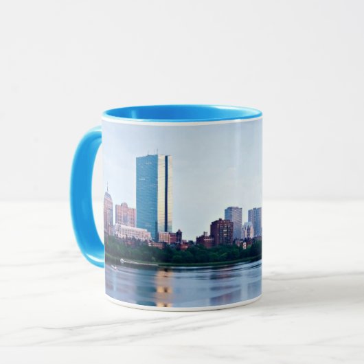 Hintere Bucht Bostons über Charles River Tasse (Vorderseite Links)