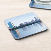 Hintere Bucht Bostons über Charles River Untersetzer (Linke Seite)