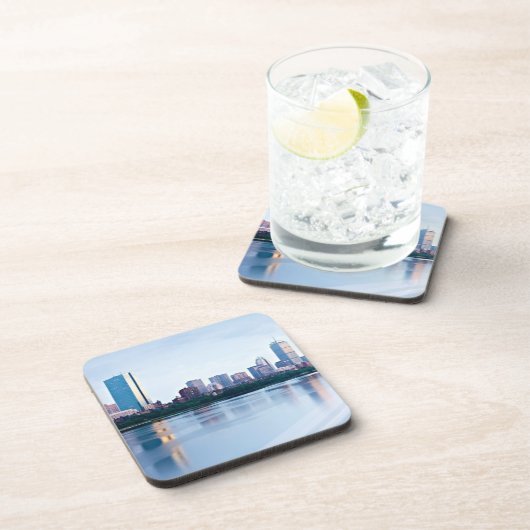 Hintere Bucht Bostons über Charles River Untersetzer (Rechte Seite)