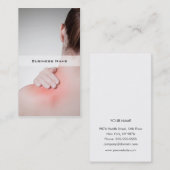 Hintere die Visitenkarte-Schablone der Frau Visitenkarte (Vorne/Hinten)