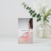 Hintere die Visitenkarte-Schablone der Frau Visitenkarte (Stehend Vorderseite)