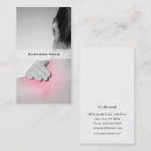 Hintere die Visitenkarte-Schablone der Frau Visitenkarte (Vorne/Hinten)