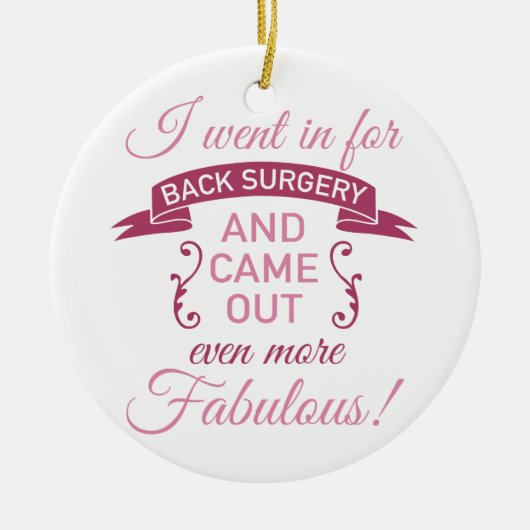 Hintere Operation noch fabelhaft Keramik Ornament (Vorne)