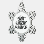 Hintere Operation Schneeflocken Zinn-Ornament (Rechts)