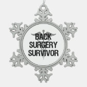 Hintere Operation Schneeflocken Zinn-Ornament (Vorderseite)