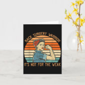 Hintere Operation Warrior Retro Post Spine Spinal  Karte (Gelbe Blume)