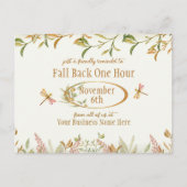 Hintere Tageslichteinsparungen Zeitüberschreitung Postkarte (Vorderseite)