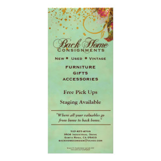 Hintere Zuhause-Lieferungs-kundenspezifische Werbekarte