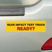 Hinterer Schlagversuch-LKW Autoaufkleber (Auf Auto)