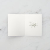 Hinterer Straßen-Fall danken Ihnen für das Dankeskarte (Innenseite)