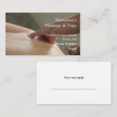 Hinteres Massage-Foto - Daumen Terminkarte (Vorne/Hinten)