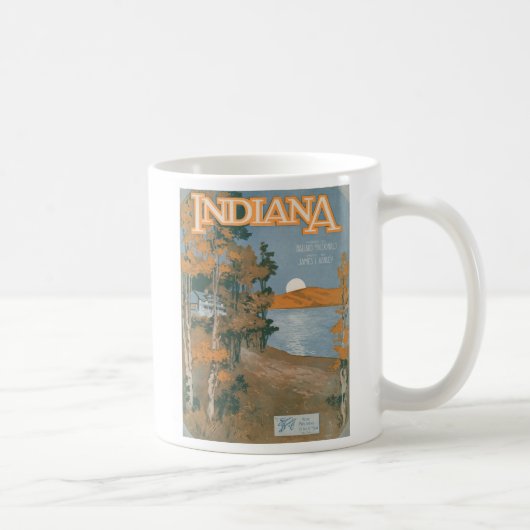 Hinteres Zuhause wieder in Indiana Kaffeetasse (Rechts)