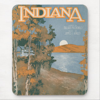 Hinteres Zuhause wieder in Indiana Mousepad