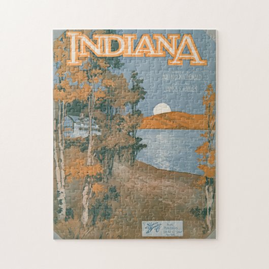 Hinteres Zuhause wieder in Indiana Puzzle (Vertikal)